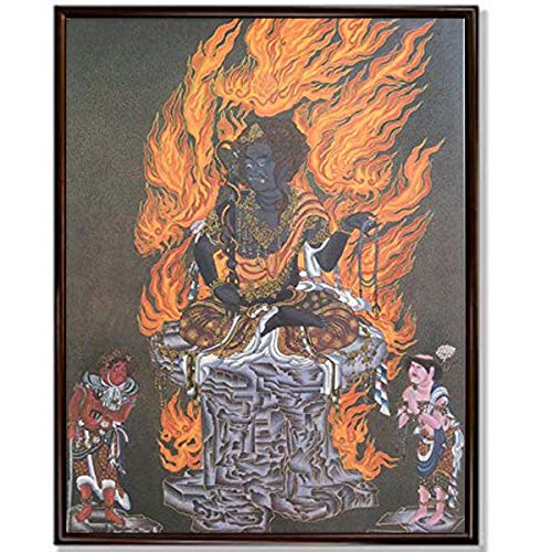 美品 掛け軸 不動明王 五大明王 仏画 厄除け 年中掛け 美品 掛け軸 不動明王 五大明王 仏画 厄除け 年中掛け - メルカリ